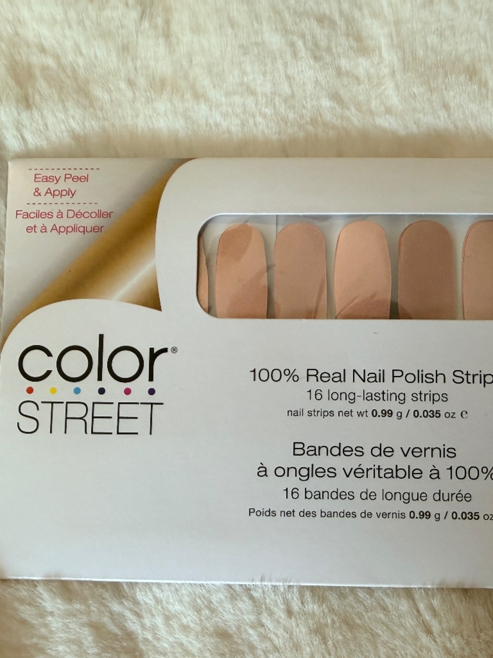 Elegant Color Street At The Plaza Pastel Pink Shimmer Nail Strips NEW
